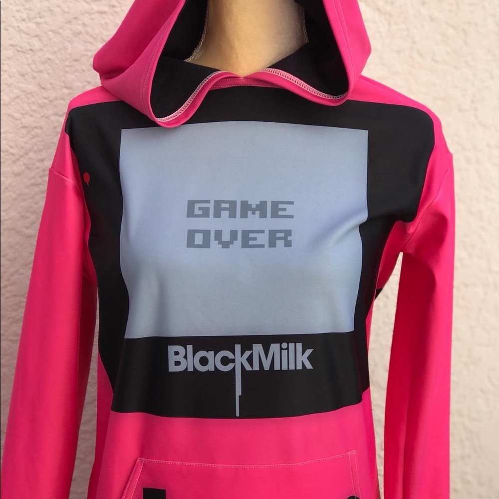 🔥BLACKMILK GAMER PINK SLOUCHY HOODIE